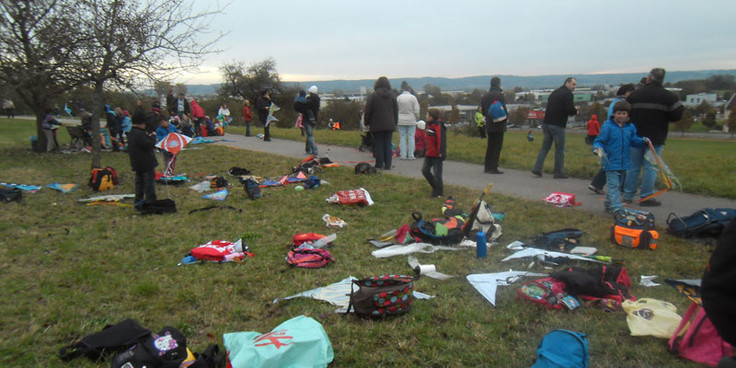 Drachensteigen im Oktober 2011